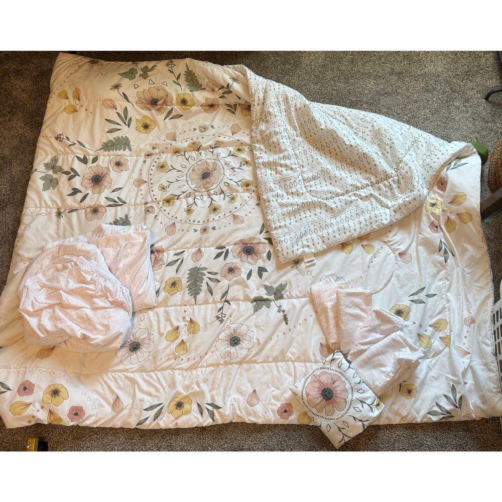 Kohl's Floral Comforter Set - Cream, Pink, and Yellow